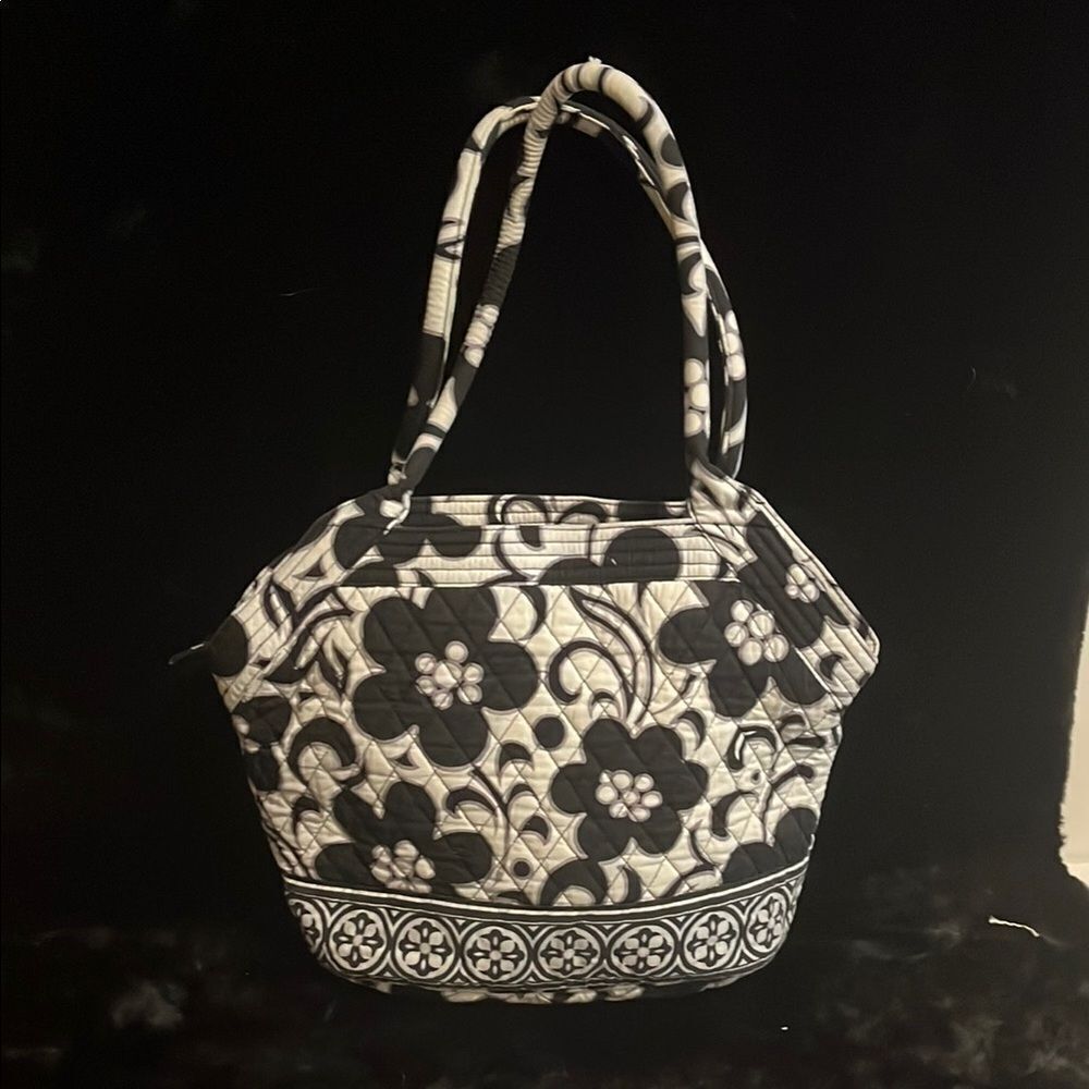 Retired Vera Bradley ‘Night & Day’ Black and White Tote Bag